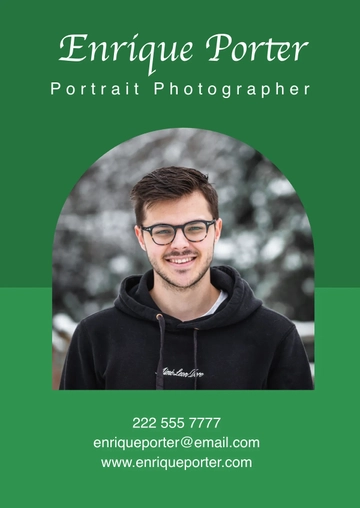 Free Basic Portrait Photography Portfolio Template to Edit Online
