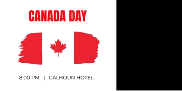 Free Canada Day Twitter Post Template to Edit Online