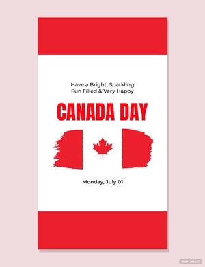 Canada Day Whatsapp Image Template