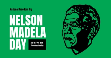 Free Nelson Mandela Day Facebook Post Template to Edit Online