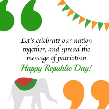 Free Republic Day Quote Vector Template to Edit Online