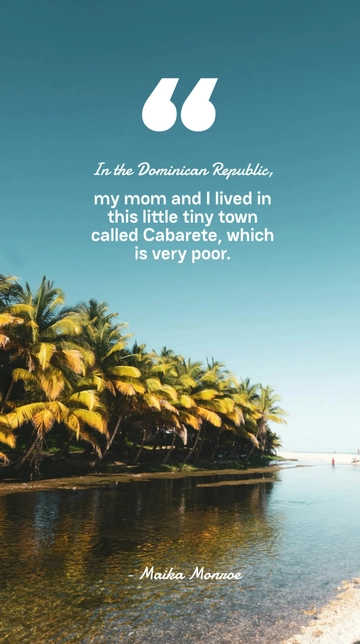 Maika Monroe's Roots: Cabarete Life in the DR Quote