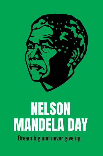 Free Nelson Mandela Day Tumblr Post Template to Edit Online
