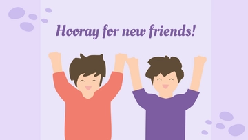 Free Happy National New Friends Day Background Template to Edit Online