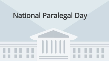 Free National Paralegal Day Banner Background Template to Edit Online