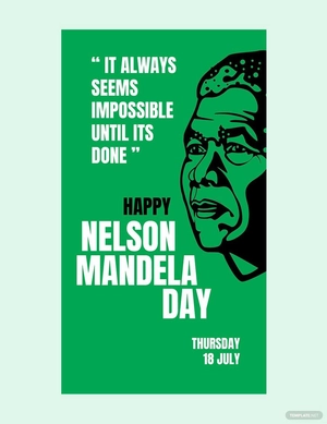 Nelson Mandela Day Whatsapp Image Template