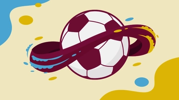 Free World Cup 2022 Colorful Background Template to Edit Online