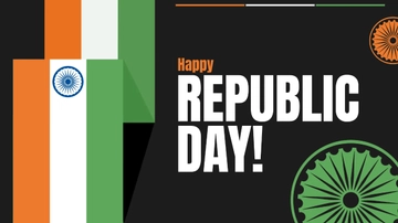 Free Republic Day Black Background Template to Edit Online