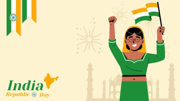 Free Republic Day Cartoon Background Template to Edit Online
