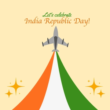 Free Republic Day Celebration Clipart Template to Edit Online