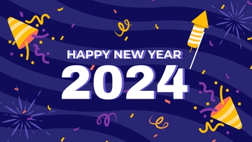 Free New Year's Day Plain Background Template to Edit Online