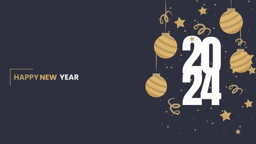 Free New Year's Day Zoom Background Template to Edit Online