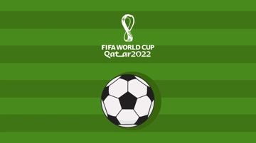 Free World Cup 2022 Green Background Template to Edit Online