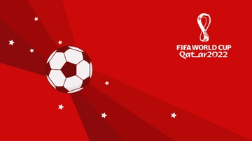 Free World Cup 2022 Red Background Template to Edit Online