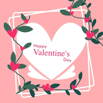 Free Valentine's Day Sign Clipart Template to Edit Online