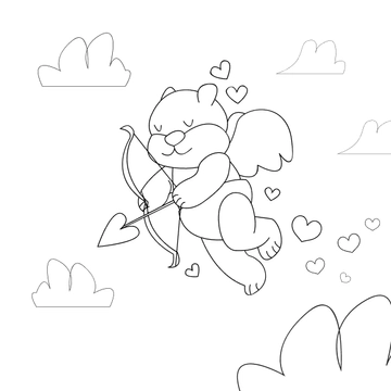 Free Valentine's Day Drawing Clipart Template to Edit Online