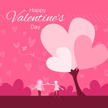 Free Happy Valentine's Day Clipart Template to Edit Online