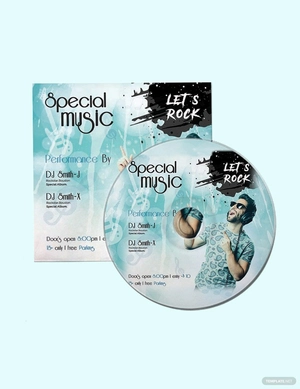 DJ Music CD Cover Template