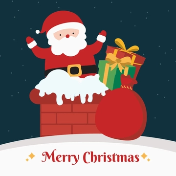 Free Christmas Eve Celebration Clipart Template to Edit Online