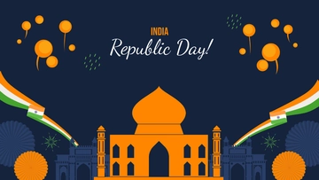 Free Republic Day Dark Background Template to Edit Online