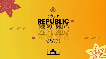 Free Republic Day Gradient Background Template to Edit Online