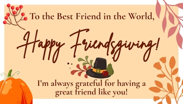 Free Friendsgiving Card Template to Edit Online