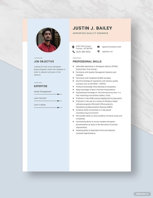 Aerospace Quality Engineer Resume