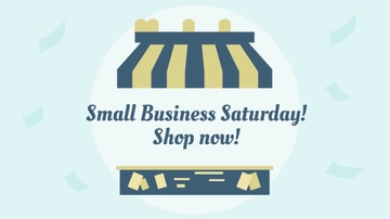 Free Small Business Saturday Flyer Background Template to Edit Online