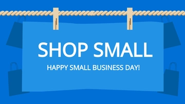 Free Happy Small Business Saturday Background Template to Edit Online