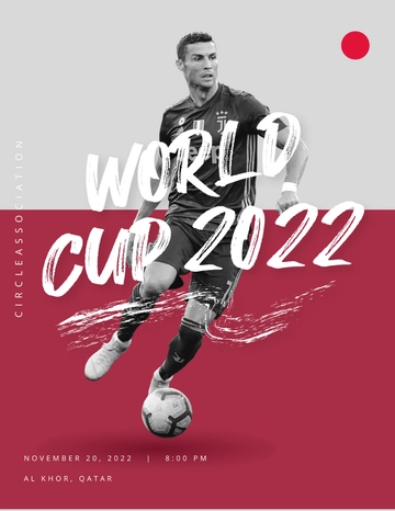 Free World Cup 2022 Mockup Flyer Template to Edit Online