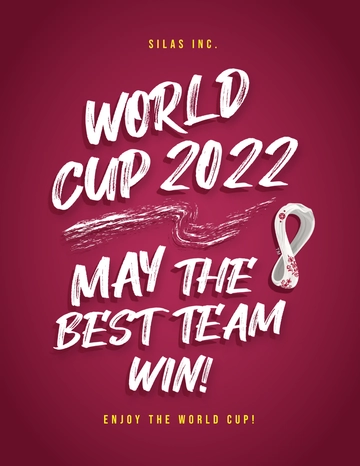 Free Blank World Cup 2022 Flyer Template to Edit Online