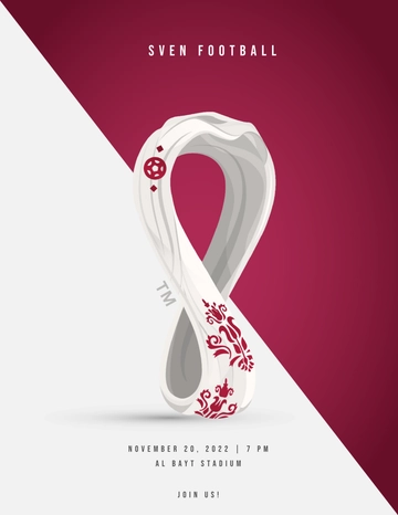 Free Creative World Cup 2022 Flyer Template to Edit Online