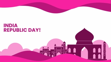 Free Republic Day Pink Background Template to Edit Online