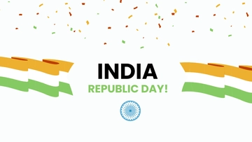 Free Republic Day Plain Background Template to Edit Online
