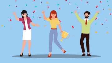 Free Employee Appreciation Day Cartoon Background Template to Edit Online