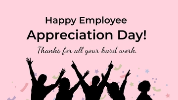 Free Employee Appreciation Day Wishes Background Template to Edit Online