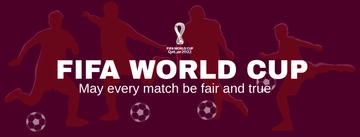 Free World Cup 2022 Facebook Cover Banner Template to Edit Online
