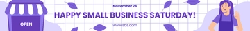 Free Small Business Saturday Website Banner Template to Edit Online