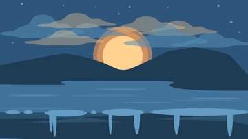 Free Winter Solstice Clipart Background Template to Edit Online