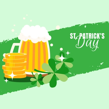 Free St. Patrick's Day Design Clipart Template to Edit Online