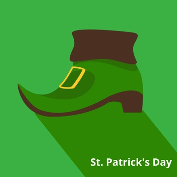 Free St. Patrick's Day Flat Design Clipart Template to Edit Online