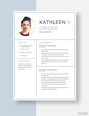 Boiler Operator Resume