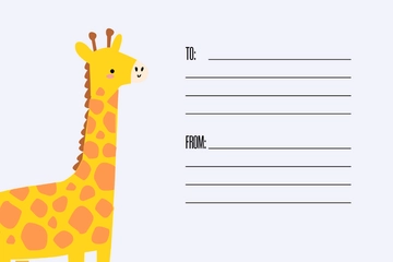 Free Gift Label Template to Edit Online