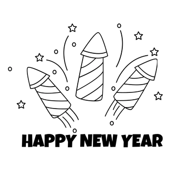 Free New Year's Eve Drawing Template to Edit Online