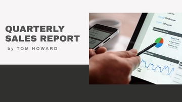 Free Sales Report Presentation Template to Edit Online