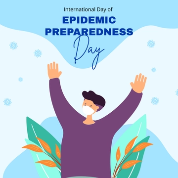 Free International Day of Epidemic Preparedness Day Clipart Template to Edit Online