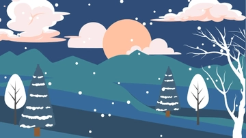Free Winter Solstice Banner Background Template to Edit Online