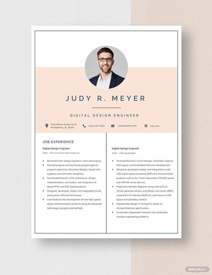 Digital Design Engineer Resume