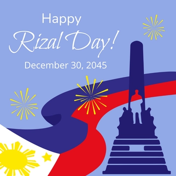 Free Rizal Day Wishes Clipart Template to Edit Online