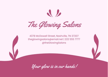 Free Business Info Card Template to Edit Online